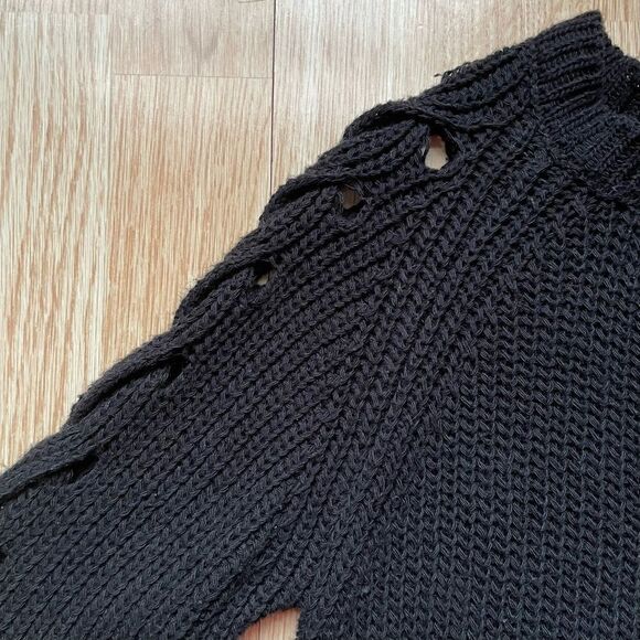 Altar’d State Black Knitted Sweater - Size: XS - Picture 4 of 8